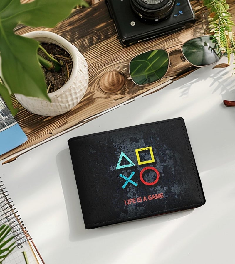 WRIGAEL Credit Card Holder Wallet Rfid Blocking Kids Boys Bifold Teen Cool Cute for Cash with ID Window Cardholder Teenage Teenager, Game - Image 5